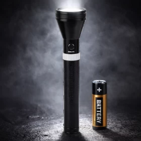 مصباح يدوي LED عالي الطاقة بهيكل ألمنيوم للاستخدام الطارئ 5 واط -بطارية