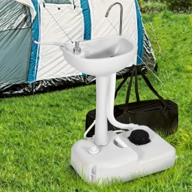 Portable camping sink with pedal pump - 17 liter tank