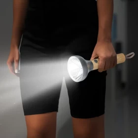 Porodo Lifestyle Birch 300 Wooden LED Flashlight