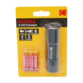 كشاف كوداك 9 لمبات LED مع بطاريات – مصباح يدوي صغير  للاستخدام اليومي والطوارئ