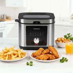 Porodo Lifestyle Stainless Steel Deep Fryer – 2.5L Capacity