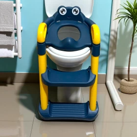 كرسي تدريب الأطفال علي استخدام الحمام قابل للطي-2درج