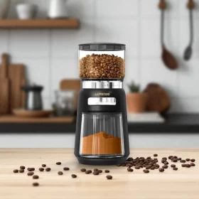LePresso LPPWGRBK High Performance Coffee Bean Grinder – 210g 150W