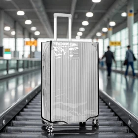 غطاء حماية شفاف للحقيبة مقاوم للغبار والخدوش– 28 إنش