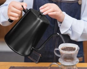 غلاية  كهربائية رقمية برقبة طويلة 1.0 لتر