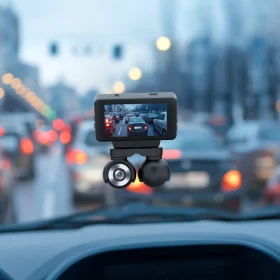 كاميرا داش مزدوجة العدسة من Powerology – تصوير أمامي وخلفي بدقة عالية