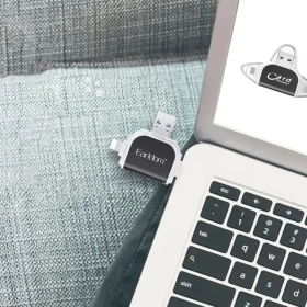 قارئ بطاقات الذاكرة بمنفذ USB OTG من Earldom طراز ET-OT71