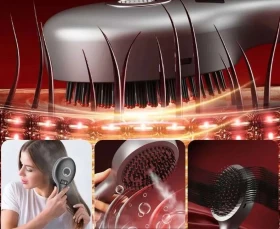 فرشاة تدليك فروة الرأس الكهربائية مع بخاخ