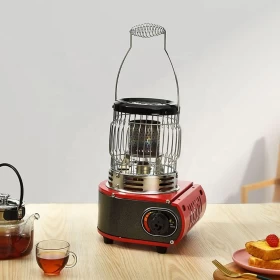 دفاية وسخان للطعام و الشاي يعمل باسطوانة الغاز الصغيره