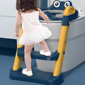 كرسي تدريب الأطفال علي استخدام الحمام قابل للطي-2درج