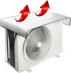 غطاء تكييف خارجي من رقائق الألمنيوم  حماية من العوامل الجوية- بحجم 102 سم